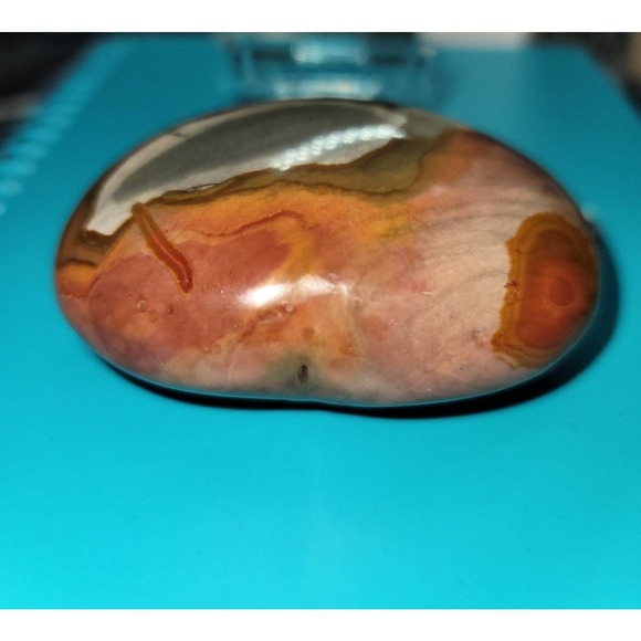 Polychrome Ocean Jasper Heart - Picture 4 of 4